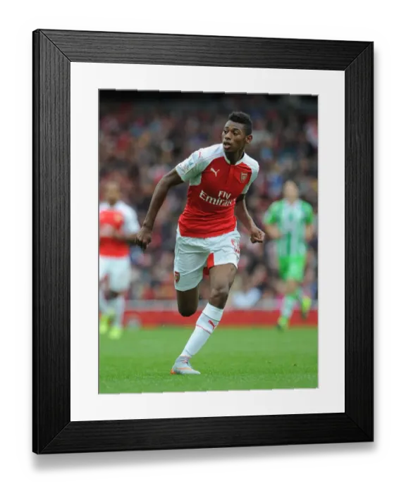 Framed Print : Arsenal's Jeff Reine-Adelaide Stars in Emirates Cup Victory over VfL Wolfsburg