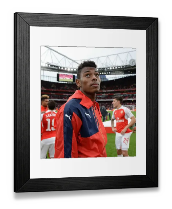 Framed Print : Jeff Reine-Adelaide: Post-Match Reflections at the Emirates Cup (Arsenal vs Wolfsburg, 2015)