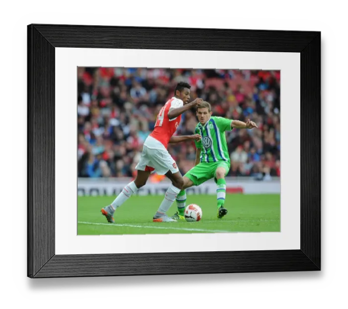 Framed Print : Arsenal vs. VfL Wolfsburg: A Tense Emirates Cup Showdown, 2015