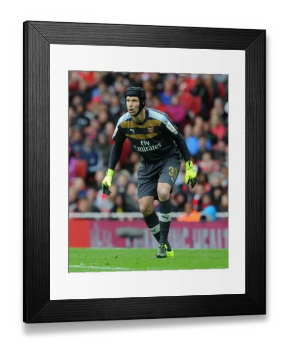 Framed Print : Arsenal's Petr Cech in Action Against VfL Wolfsburg at Emirates Cup 2015 / 16