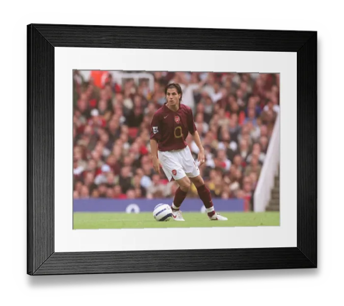 Framed Print : Cesc Fabregas Leads Arsenal to FA Premier League Victory over Manchester City, 2005