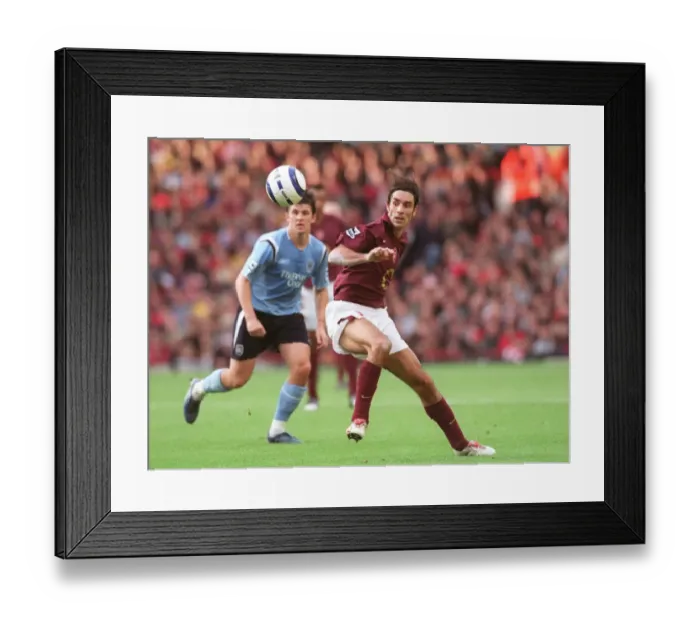 Framed Print : Pires Powers Arsenal to 1-0 Victory over Manchester City, FA Premier League 2005-06