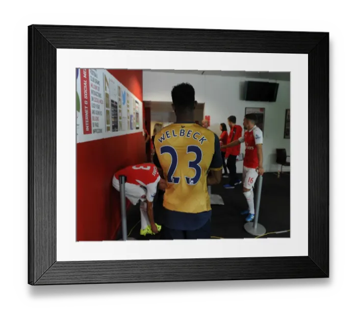 Framed Print : Arsenal Football Club: Danny Welbeck at 2015-16 First Team Training, Emirates Stadium Framed Print : Arsenal Football Club: Danny Welbeck at 2015-16 First Team Training, Emirates Stadium