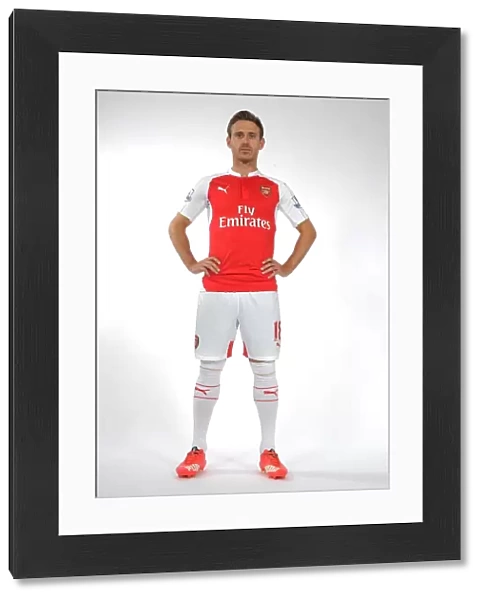 Nacho Monreal at Arsenal's 2015-16 First Team Photocall