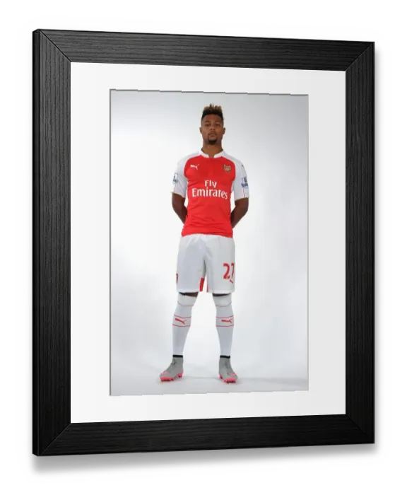 Framed Print : Serge Gnabry at Arsenal's 2015-16 First Team Photocall Framed Print : Serge Gnabry at Arsenal's 2015-16 First Team Photocall
