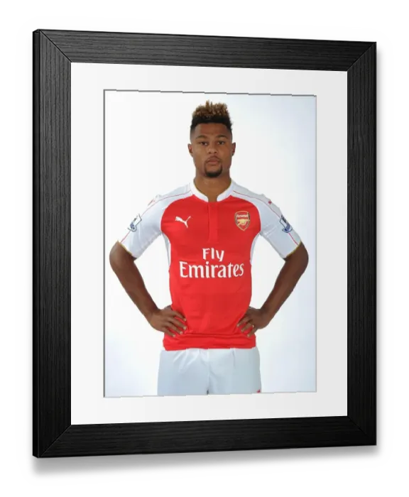 Framed Print : Serge Gnabry at Arsenal's 2015-16 First Team Photocall Framed Print : Serge Gnabry at Arsenal's 2015-16 First Team Photocall