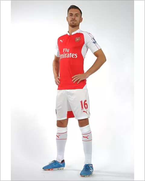 Arsenal's Aaron Ramsey at 2015-16 First Team Photocall