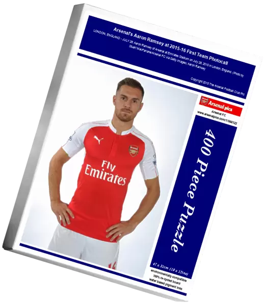 Arsenal's Aaron Ramsey at 2015-16 First Team Photocall