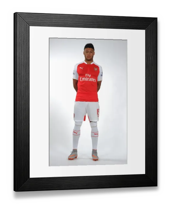 Framed Print : Arsenal's Alex Oxlade-Chamberlain at 2015-16 Team Photoshoot
