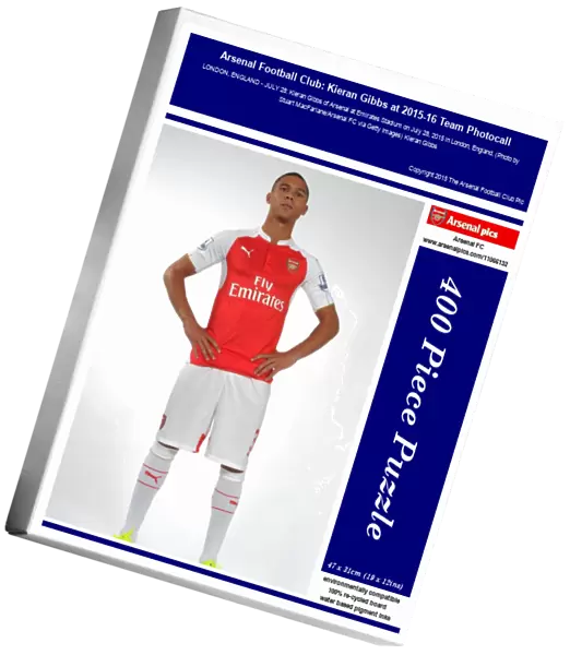 Arsenal Football Club: Kieran Gibbs at 2015-16 Team Photocall