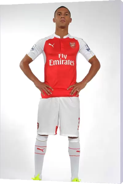 Arsenal Football Club: Kieran Gibbs at 2015-16 Team Photocall