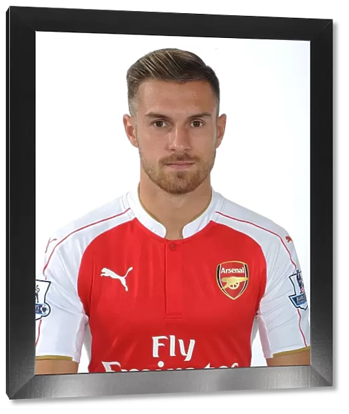 Arsenal Football Club: Aaron Ramsey at 2015-16 First Team Photocall