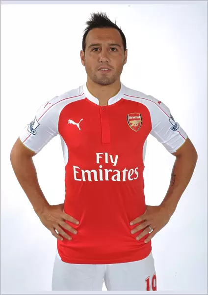 Santi Cazorla at Arsenal's 2015-16 Team Photocall