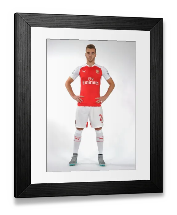 Framed Print : Calum Chambers: Arsenal First Team 2015-16 Photocall Framed Print : Calum Chambers: Arsenal First Team 2015-16 Photocall