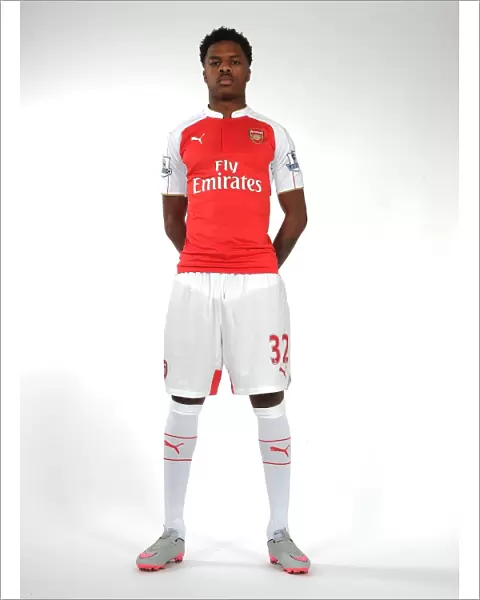 Arsenal First Team: Chuba Akpom at 2015-16 Photocall