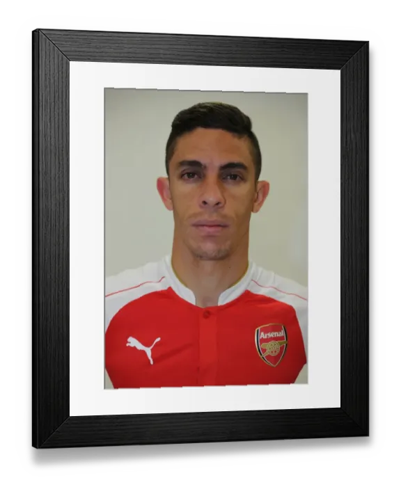 Framed Print : Gabriel: Arsenal First Team 2015-16 Photocall Framed Print : Gabriel: Arsenal First Team 2015-16 Photocall