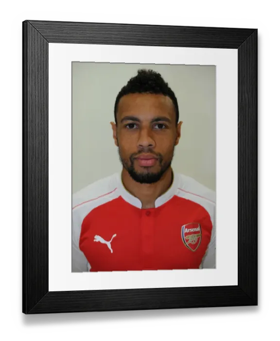 Framed Print : Arsenal First Team 2015-16: Francis Coquelin