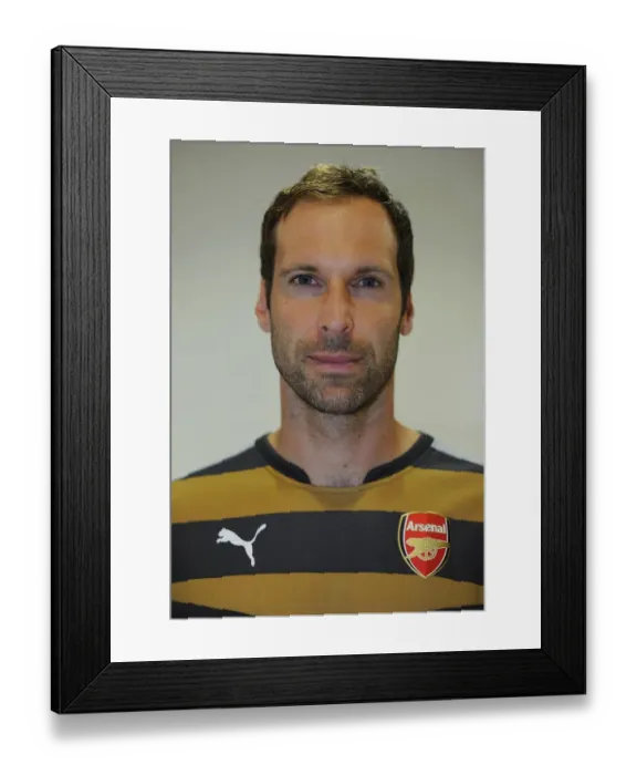 Framed Print : Arsenal FC: Petr Cech at 2015-16 First Team Photocall Framed Print : Arsenal FC: Petr Cech at 2015-16 First Team Photocall