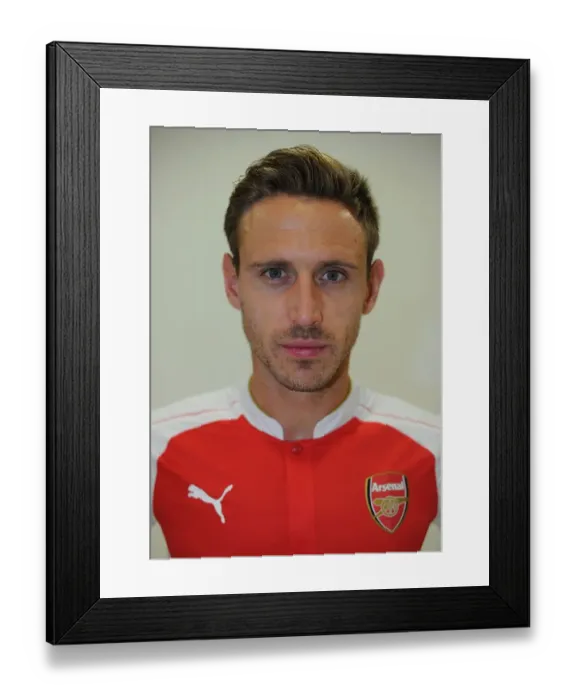 Framed Print : Nacho Monreal at Arsenal's 2015-16 First Team Photocall Framed Print : Nacho Monreal at Arsenal's 2015-16 First Team Photocall