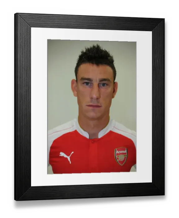 Framed Print : Arsenal's Laurent Koscielny at 2015-16 Team Photocall Framed Print : Arsenal's Laurent Koscielny at 2015-16 Team Photocall