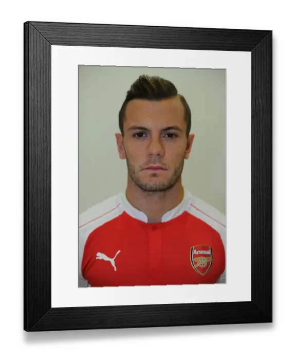 Framed Print : Arsenal's Jack Wilshere at 2015-16 First Team Photocall Framed Print : Arsenal's Jack Wilshere at 2015-16 First Team Photocall