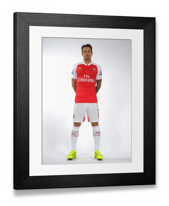 Framed Print : Mathieu Debuchy at Arsenal's 2015-16 First Team Photocall Framed Print : Mathieu Debuchy at Arsenal's 2015-16 First Team Photocall