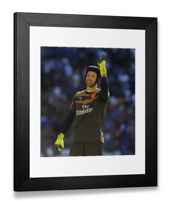 Framed Print : Arsenal's Petr Cech Celebrates FA Community Shield Victory over Chelsea