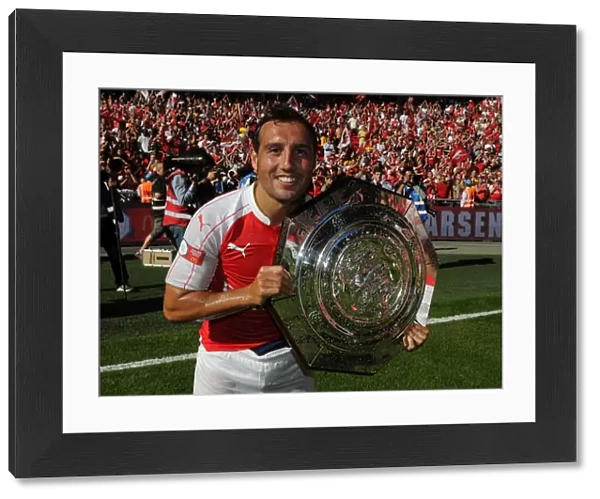 Santi Cazorla's Triumphant Moment: Arsenal's Community Shield Victory over Chelsea (2015-16)