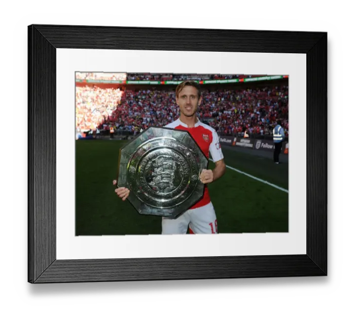 Framed Print : Arsenal Celebrate FA Community Shield Victory over Chelsea (2015-16): Nacho Monreal Raises the Trophy Framed Print : Arsenal Celebrate FA Community Shield Victory over Chelsea (2015-16): Nacho Monreal Raises the Trophy