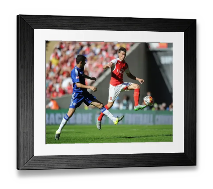 Framed Print : Clash at the Community Shield: Koscielny vs. Oscar - Arsenal vs. Chelsea Showdown Framed Print : Clash at the Community Shield: Koscielny vs. Oscar - Arsenal vs. Chelsea Showdown