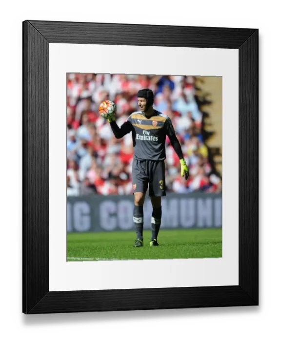 Framed Print : Arsenal's Petr Cech in Action: Arsenal vs. Chelsea - FA Community Shield 2015-16 Framed Print : Arsenal's Petr Cech in Action: Arsenal vs. Chelsea - FA Community Shield 2015-16