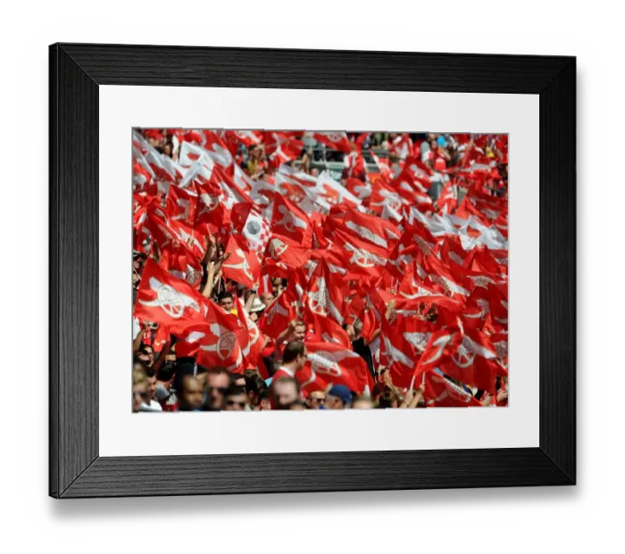 Framed Print : Arsenal Fans Gather at Wembley Stadium for Community Shield Showdown Against Chelsea Framed Print : Arsenal Fans Gather at Wembley Stadium for Community Shield Showdown Against Chelsea