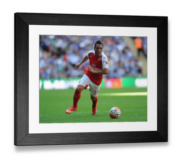 Framed Print : Santi Cazorla: Arsenal's Star Midfielder Faces Off Against Chelsea in FA Community Shield Showdown Framed Print : Santi Cazorla: Arsenal's Star Midfielder Faces Off Against Chelsea in FA Community Shield Showdown