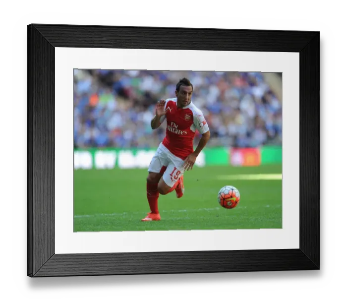 Framed Print : Santi Cazorla: Arsenal's Midfield Maestro Clashes with Chelsea in FA Community Shield Battle Framed Print : Santi Cazorla: Arsenal's Midfield Maestro Clashes with Chelsea in FA Community Shield Battle