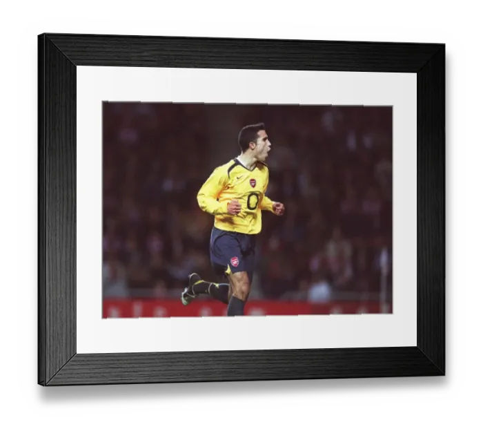 Framed Print : Robin van Persie's Penalty: Arsenal's Dominance over Sunderland in Carling League Cup (3-0)