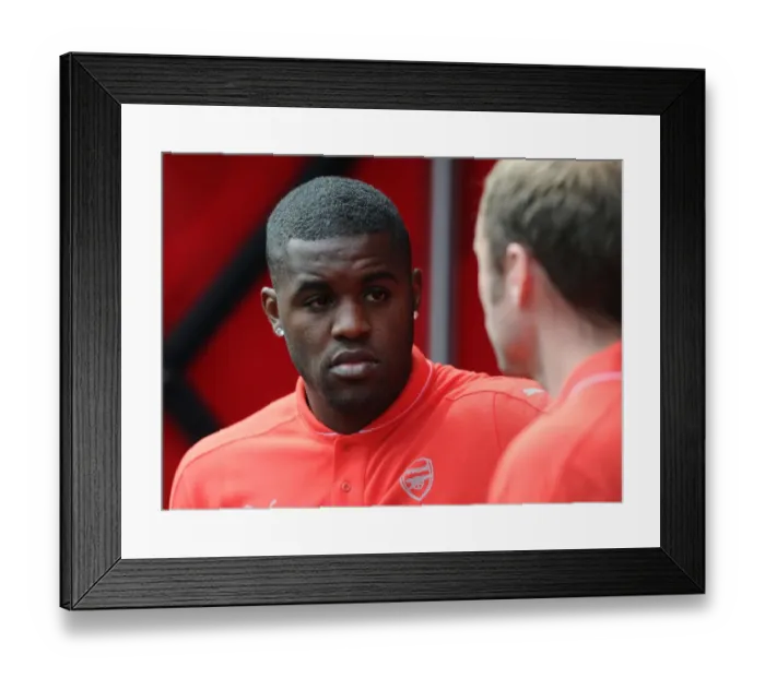 Framed Print : Joel Campbell: Arsenal's Ready Warrior vs West Ham United, Premier League 2015-16
