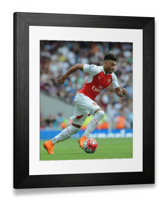 Framed Print : Alex Oxlade-Chamberlain: In Action for Arsenal Against West Ham United (Premier League 2015-16) Framed Print : Alex Oxlade-Chamberlain: In Action for Arsenal Against West Ham United (Premier League 2015-16)