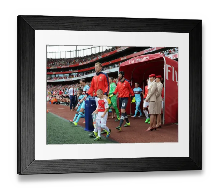 Framed Print : Per Mertesacker and Petr Cech (Arsenal). Arsenal 0: 2 West Ham United. Barclays Premier Framed Print : Per Mertesacker and Petr Cech (Arsenal). Arsenal 0: 2 West Ham United. Barclays Premier