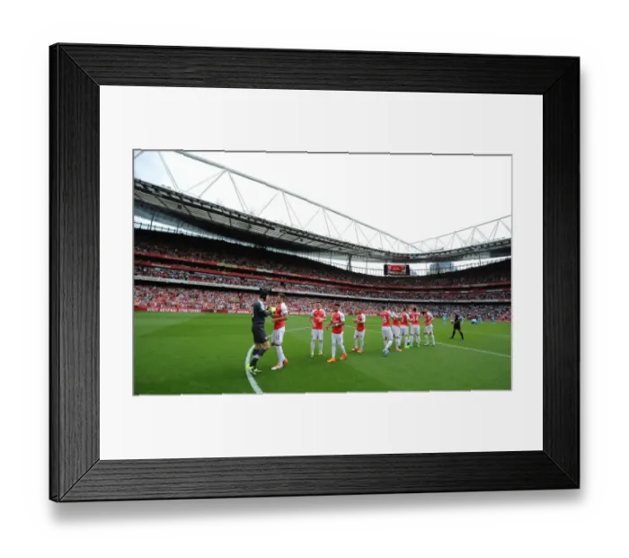 Framed Print : Arsenal vs. West Ham United: 2015-16 Premier League Showdown at Emirates Stadium