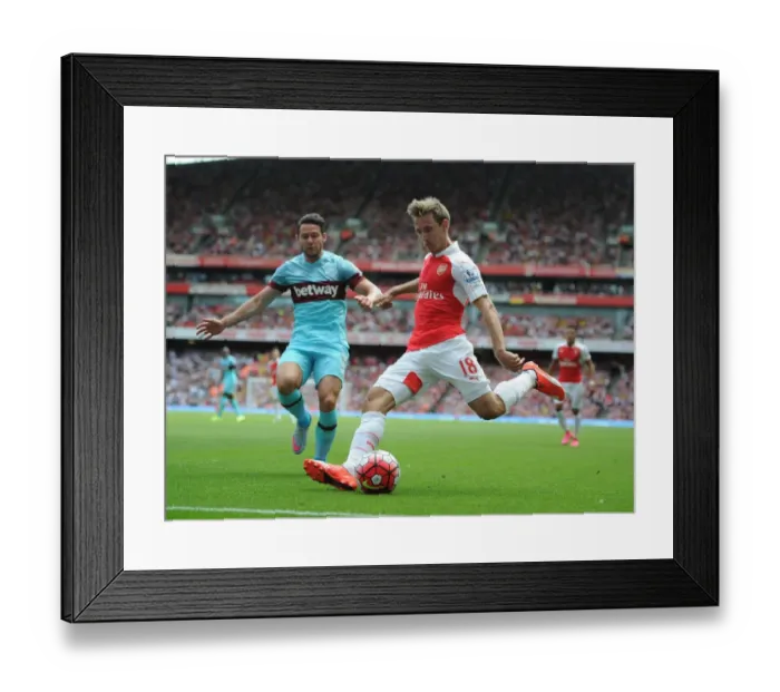 Framed Print : Monreal vs. Jarvis: A Battle at Emirates - Arsenal vs. West Ham United, 2015-16 Premier League Framed Print : Monreal vs. Jarvis: A Battle at Emirates - Arsenal vs. West Ham United, 2015-16 Premier League