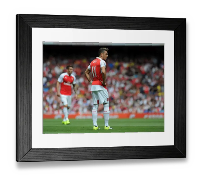 Framed Print : Mesut Ozil in Action: Arsenal vs. West Ham United, 2015-16 Premier League Framed Print : Mesut Ozil in Action: Arsenal vs. West Ham United, 2015-16 Premier League