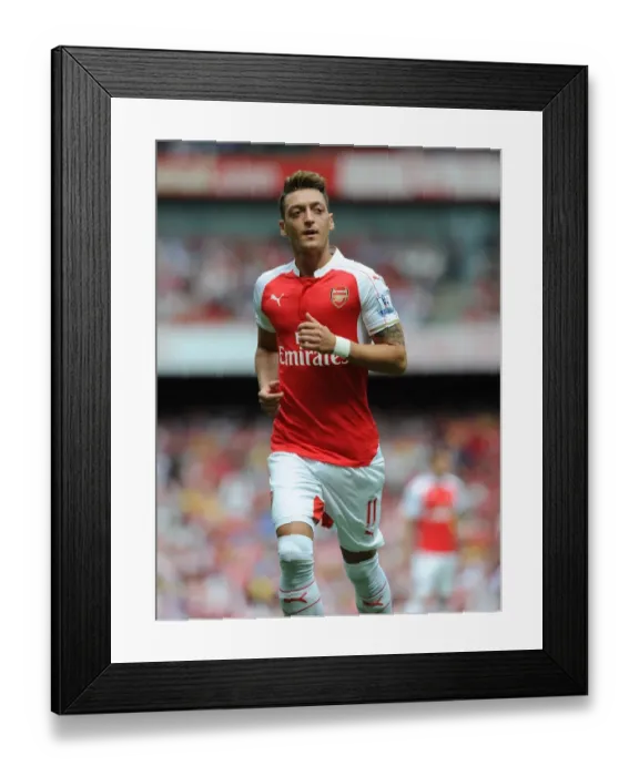 Framed Print : Mesut Ozil in Action: Arsenal vs. West Ham United, 2015-16 Premier League