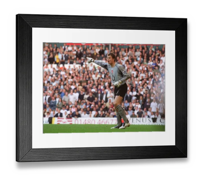Framed Print : Unyielding Guardian: Jens Lehmann's Battle at White Hart Lane, 2005