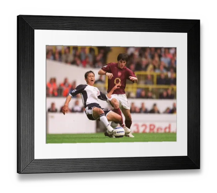 Framed Print : Cesc Fabregas (Arsenal) Lee Young-Pyo (Tottenham) Framed Print : Cesc Fabregas (Arsenal) Lee Young-Pyo (Tottenham)