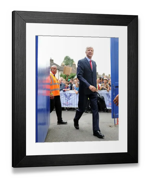 Framed Print : Arsene Wenger Arrives at Selhurst Park Before Crystal Palace vs. Arsenal (2015-16)