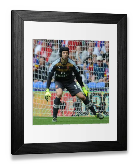 Framed Print : Arsenal's Petr Cech in Action: Crystal Palace vs Arsenal (2015-16)