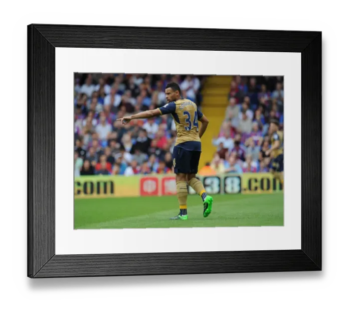 Framed Print : Coquelin in Action: Premier League 2015-16 - Arsenal vs. Crystal Palace