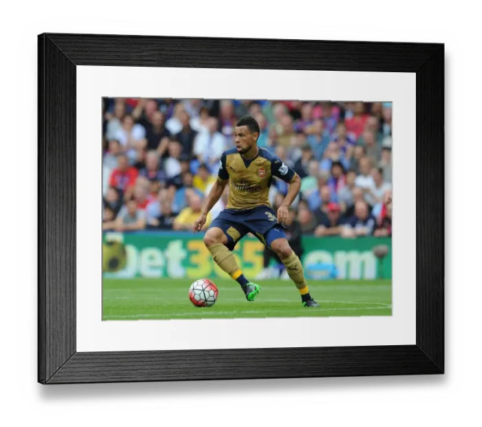 Framed Print : Coquelin's Premier League Debut: Crystal Palace vs. Arsenal, 2015-16