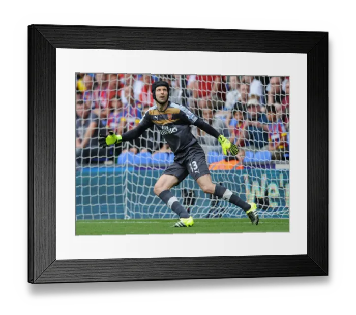 Framed Print : Arsenal's Petr Cech in Action: Crystal Palace vs Arsenal (2015-16)