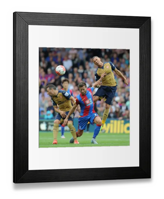 Framed Print : Clash at Selhurst Park: Arsenal vs. Crystal Palace, Premier League 2015-16 - Intense Rivalry on the Football Field Framed Print : Clash at Selhurst Park: Arsenal vs. Crystal Palace, Premier League 2015-16 - Intense Rivalry on the Football Field